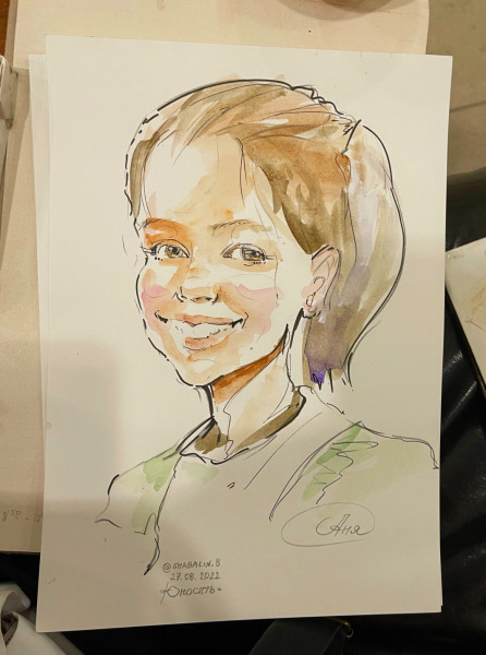 Быстрый набросок на мероприятии выглядит свежо, Михаил Шабалин, шаржист