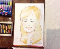 Шарж Светланы от шаржиста Мишеля