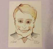 Шарж Юрия на формате А4 от шаржиста Михаила Шабалина