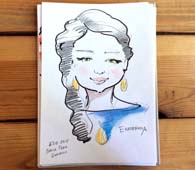 Изображение Екатерины с золотым кулоном