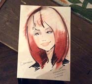 Быстрый набросок пастелью Светланы